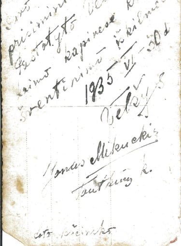 Velzio kapiniu kryziaus sventinimas 1935-07-30 2 puse