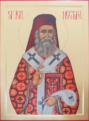 st nectarios icon