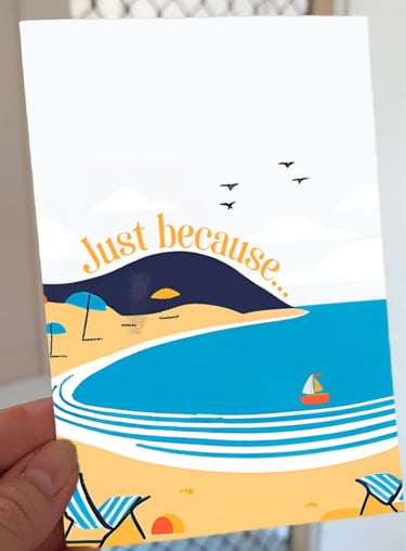 Just Because Postcard