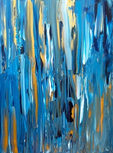 Dancing lights - Tableau art abstrait - art contemporain - acrylique sur toile