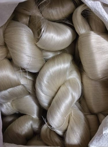 Premium Mulberry Silk Thread/Yarn from India – Handled After Reeling Process