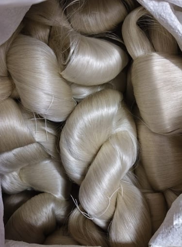 Premium Mulberry Silk Thread/Yarn from India β Handled After Reeling Process