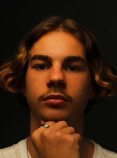 a man with a ring on his finger