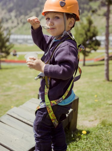 Niños deportes de aventura