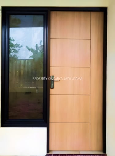Pintu SWP lapis HPL untuk proyek rumah tinggal