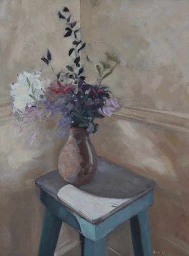 Last of the Garden - Painting by David Shimp