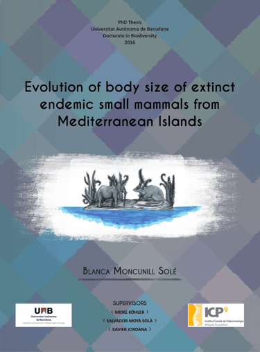 Cover of the book Evolution of body size of extinct endemic small mammals from Mediterranean Islands