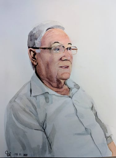 Opa herinnering schilderij