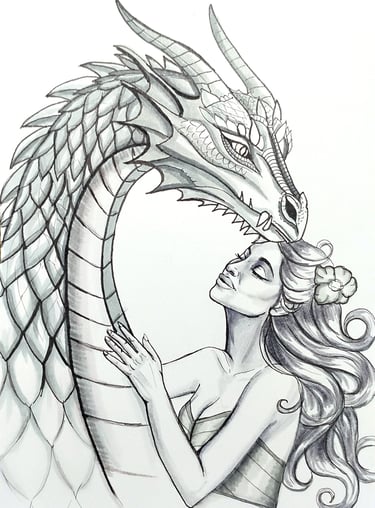 Self portrait of artist and book boyfriend.