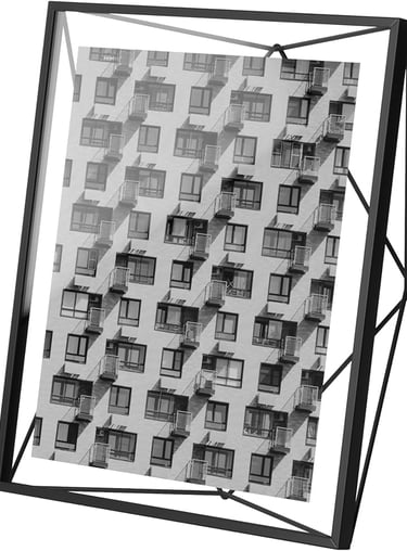 Industrial Picture Frame – Matte Black Metal Finish