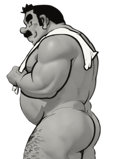 Hombre oso en el mejor club sauna bogota