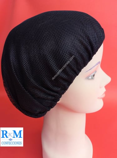 Tocas reutilizables Negro - Cofias de tela - RKM Confecciones