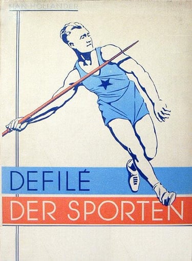 1938 Han Hollander Defile Der Sporten Album by Deli-Atjeh Rare Sports Cards