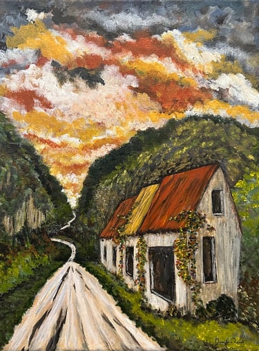 Stores Closed, 2025, Acrylic on canvas, 12 x 9 inches  $165