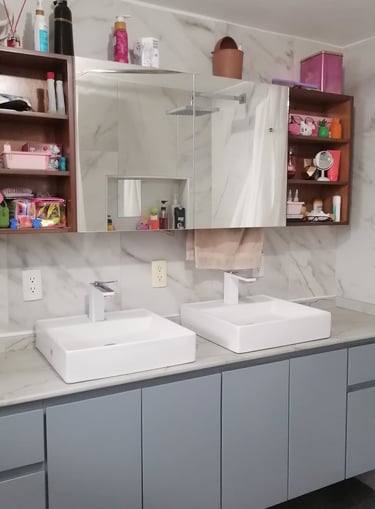 Muebles para lavamanos y almacenamiento