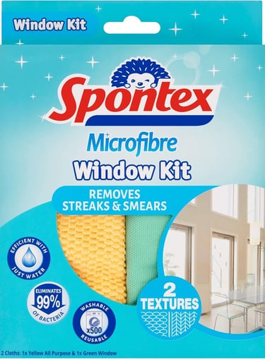 a window cleaning kit with a window cleaning sponge