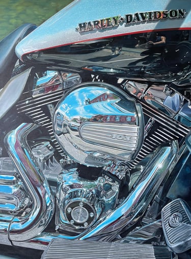 Harley Davidson - Chrome Symphony painting