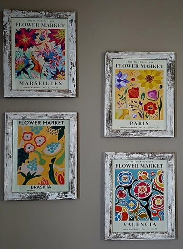 Flower market art