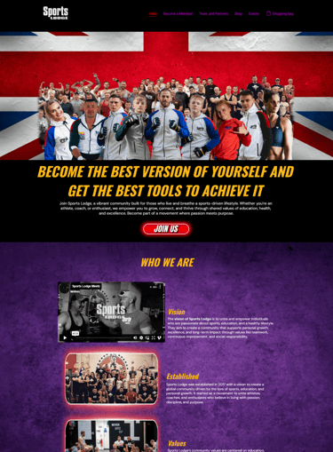 Sports Lodge Website