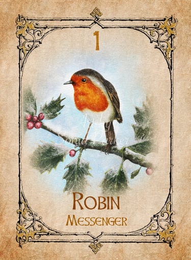 Robin, a card from the animal spirit oracle deck