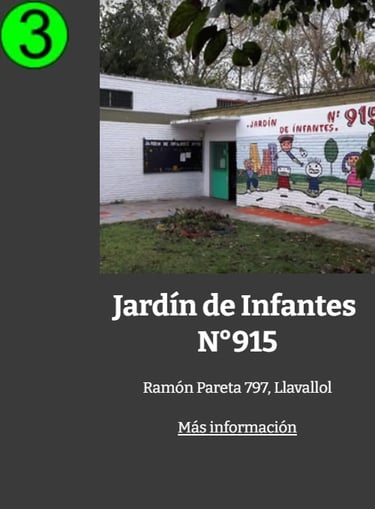 Jardin de Infantes 915, Llavallol
