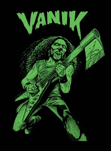 VANIK with an ax green