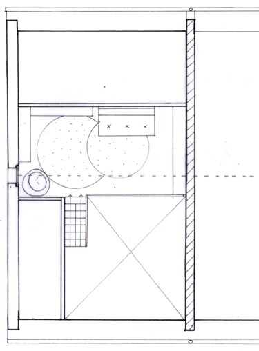 Maison B. Plan projet mezzanine extension chambre jeune adulte