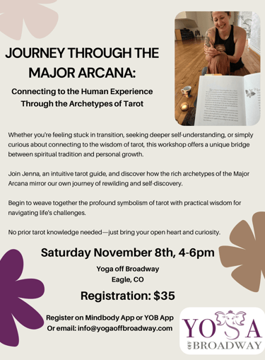 a flyer for a yoga class