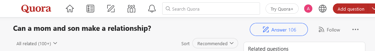 A recent question on Quora, "Can a mom and son make a relationship?", has sparked a crucial conversa
