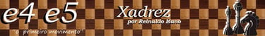 logotipo do site e4e5 - xadrez por Reinaldo Mano