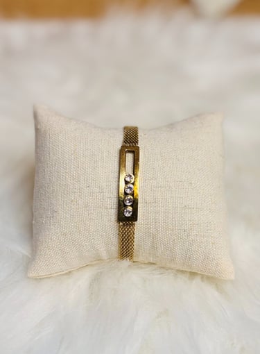 bracelet or acier inoxydable pas cher 