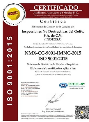 ISO 9001:2015  Procesos PND e Inspección