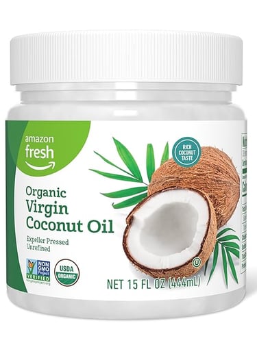 a jar of organic coconut oil