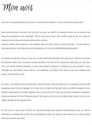 chronique livre en toute transparence lirons delle