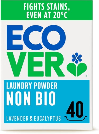 a box of ecoverce laundry powder