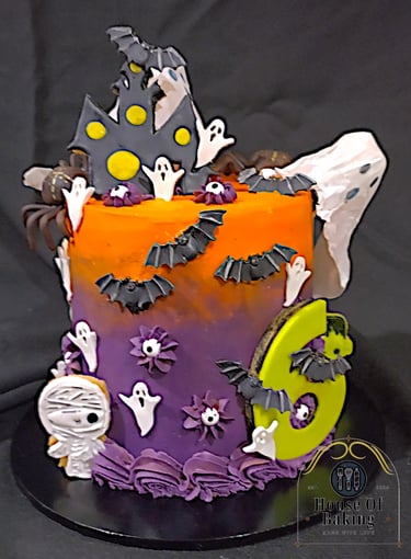 Halloween birthday cake