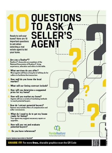 Ten Questions to Ask a Seller's Agent (Listing Agent)
