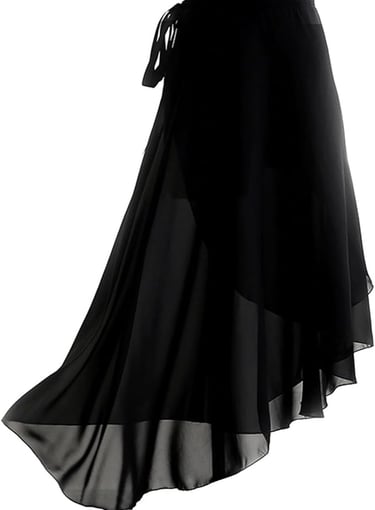 falda de ballet de color negro