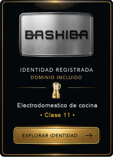 Identidad comercial Bashiba para electrodomésticos y productos para el hogar.