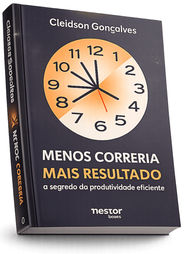 Capa do livro Menos Correria, Mais Resultado de Cleidson Gonçalves