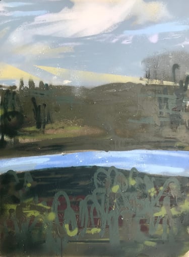 peizažas Lina Mikužytė aliejus ant drobės