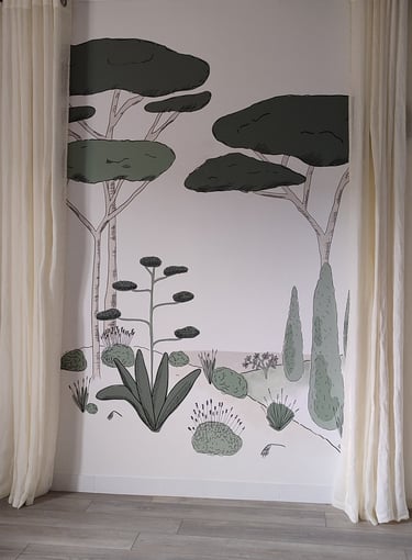 Fresque cabinet