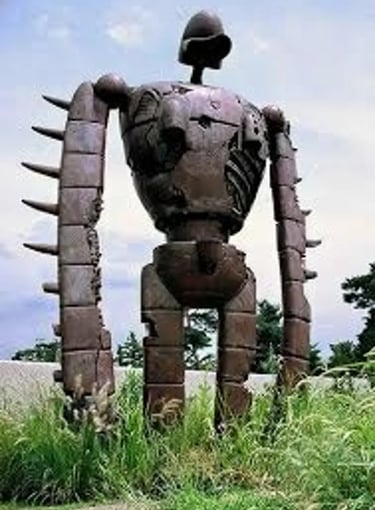 Castle in the Sky Robot Soldier on Ghibli Museum rooftop