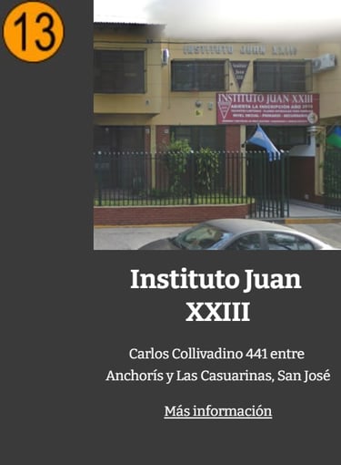 EP Escuela Primaria Instituto Juan XXIII 23 San Jose Temperley