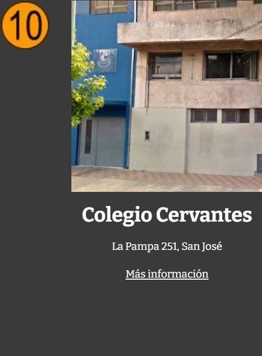 ES Escuela Secundaria Colegio Cervantes San Jose Temperley