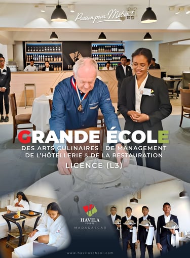 a man in a suit and tie is looking at a menu
