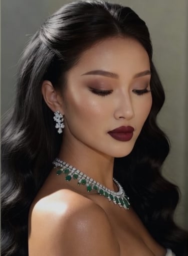 glamorous evening makeup Gold Coast