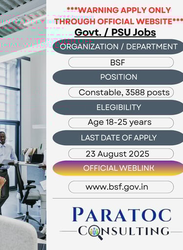 bsf jobs