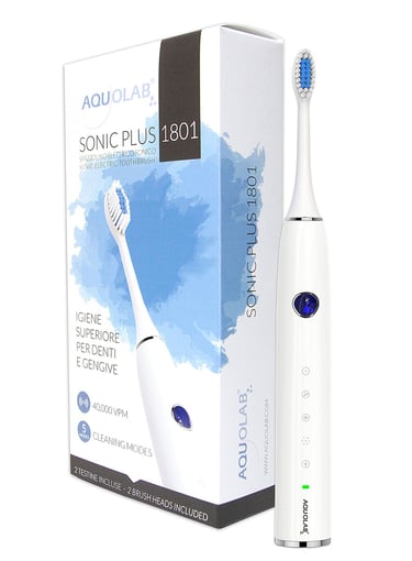 Brosse à dents Sonique Aquolab pour empêcher la formation du tartre 
