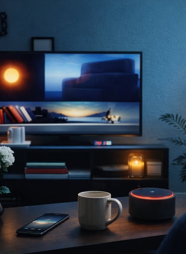 Home essentials including smart home devices, decor and everyday household items